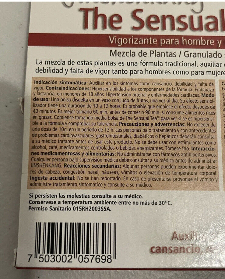 THE SENSUAL TEA 1 SOB C/10G.