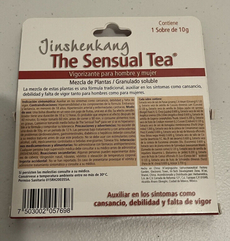 THE SENSUAL TEA 1 SOB C/10G.