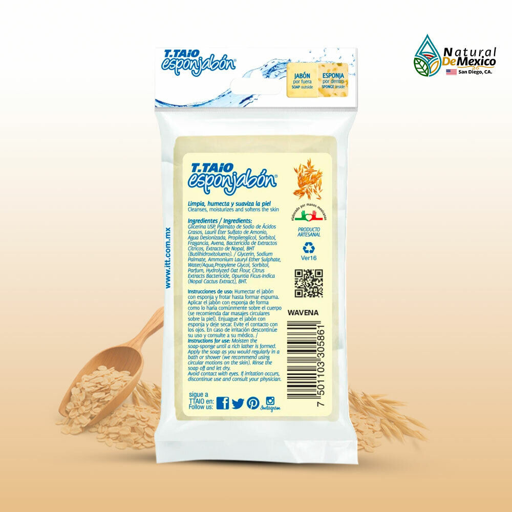 ESPONJABON AVENA 120G. T.TAIO
