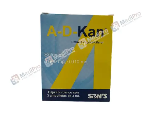 A-D-KAN SOL ORAL 3 ML C/3 AMP.
