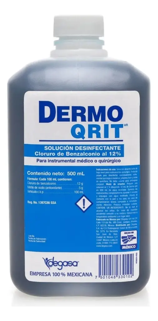 DERMO-QRIT SOL AL 12% 500ML DEGASA [CLORURO DE BENZALCONIO]