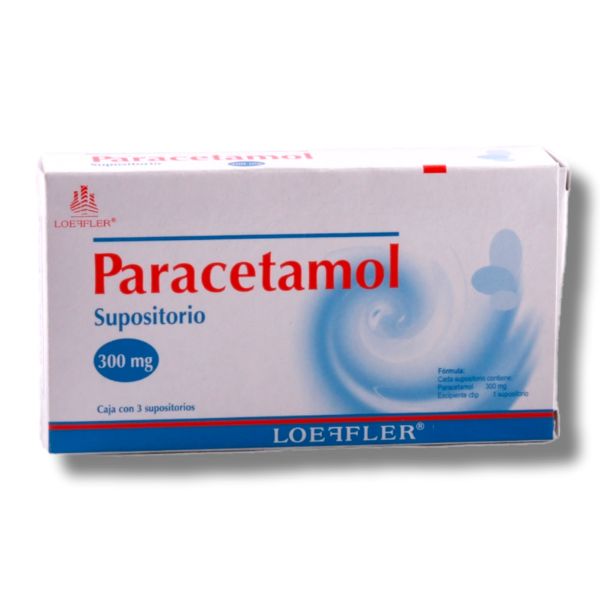 PARACETAMOL SUPOSITORIOS 300MG C/3 LOEFFLER