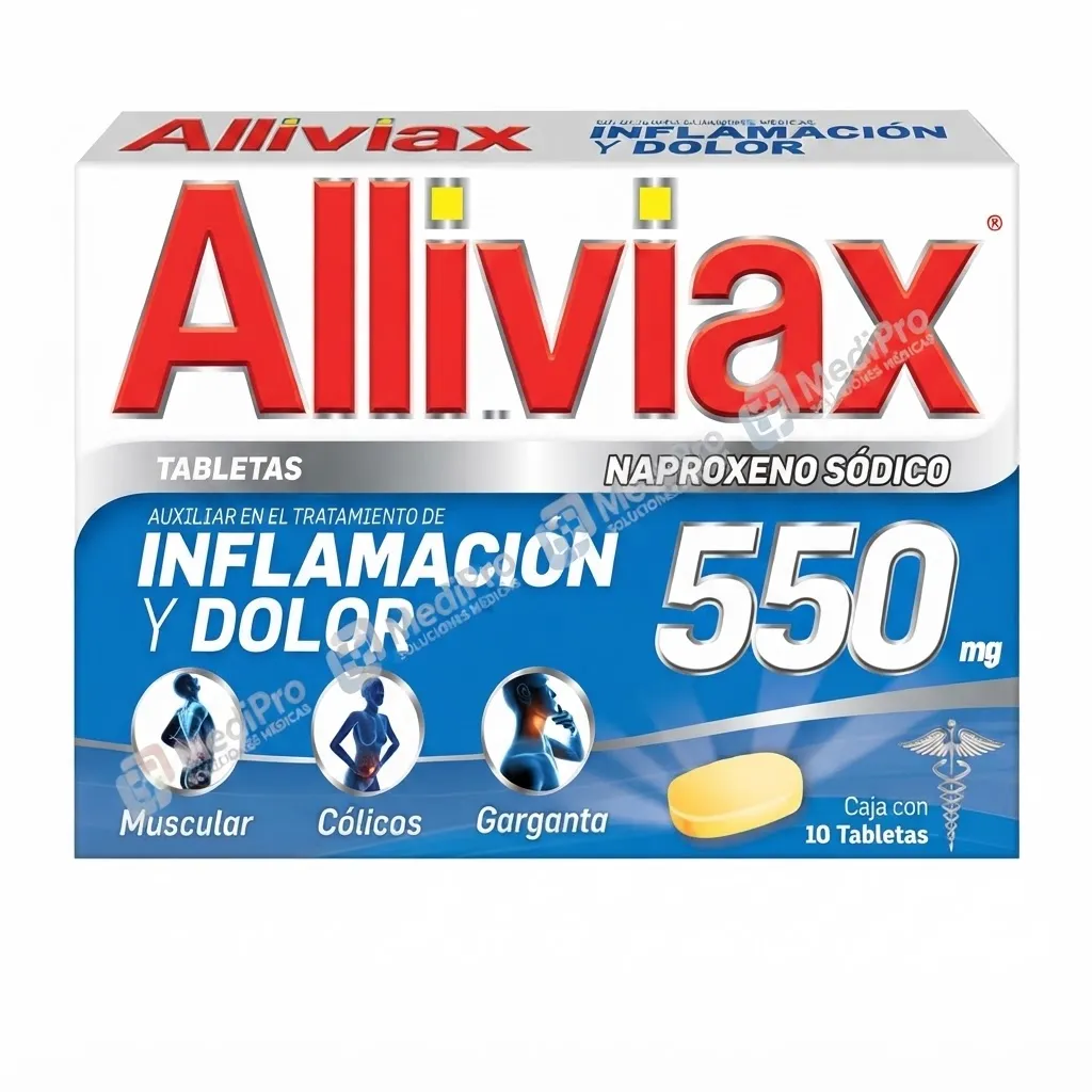 ALLIVIAX (NAPROXENO) TAB 550 MG C/10 GENOMMA