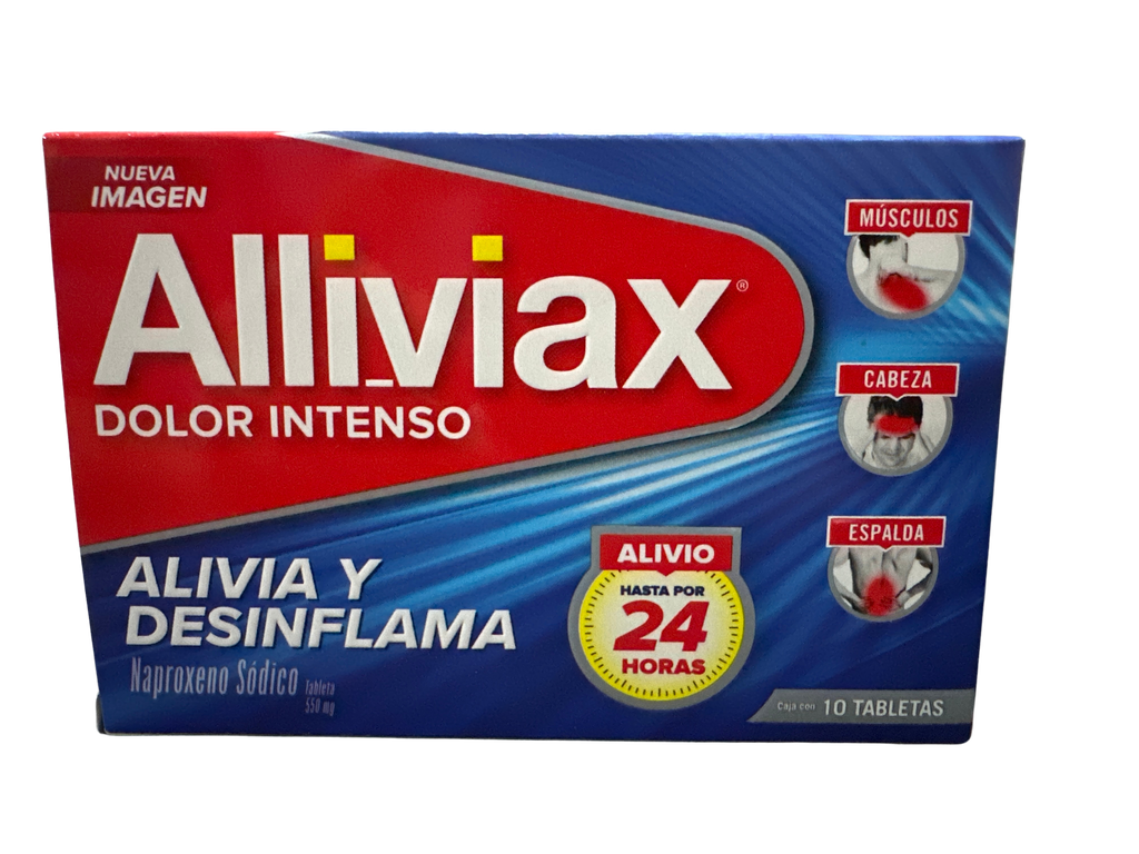 ALLIVIAX (NAPROXENO) TAB 550 MG C/10 GENOMMA