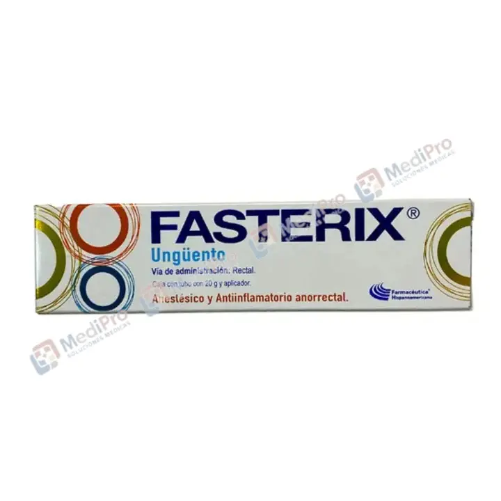 FASTERIX UNG. TUBO 20G. RECTAL C/APLICA. LIDOCA./HIDROCOR)