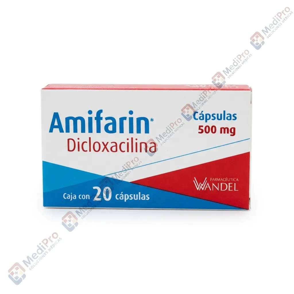 AMIFARIN (DICLOXACILINA) 500MG C/20 CAPS.
