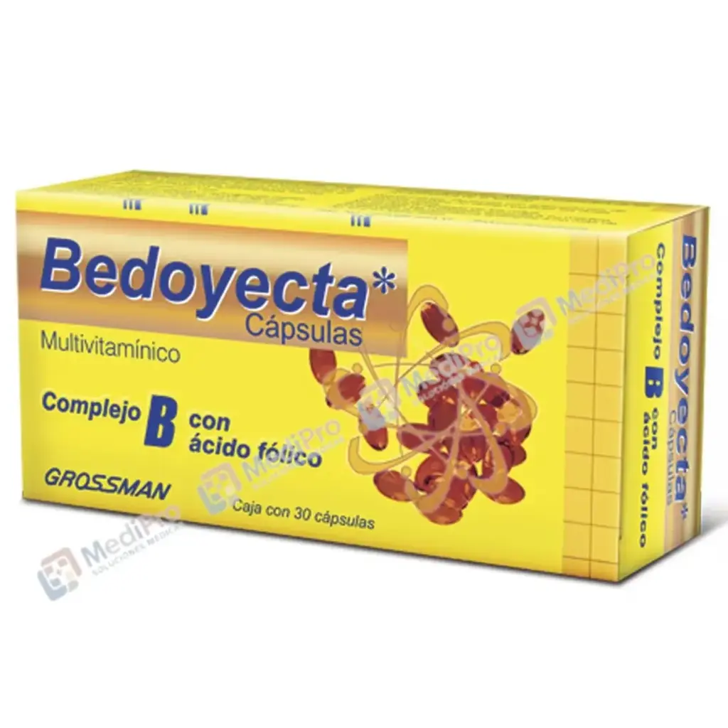 BEDOYECTA 30 CAPS DE 100/36/10/5/5/0.5 MG