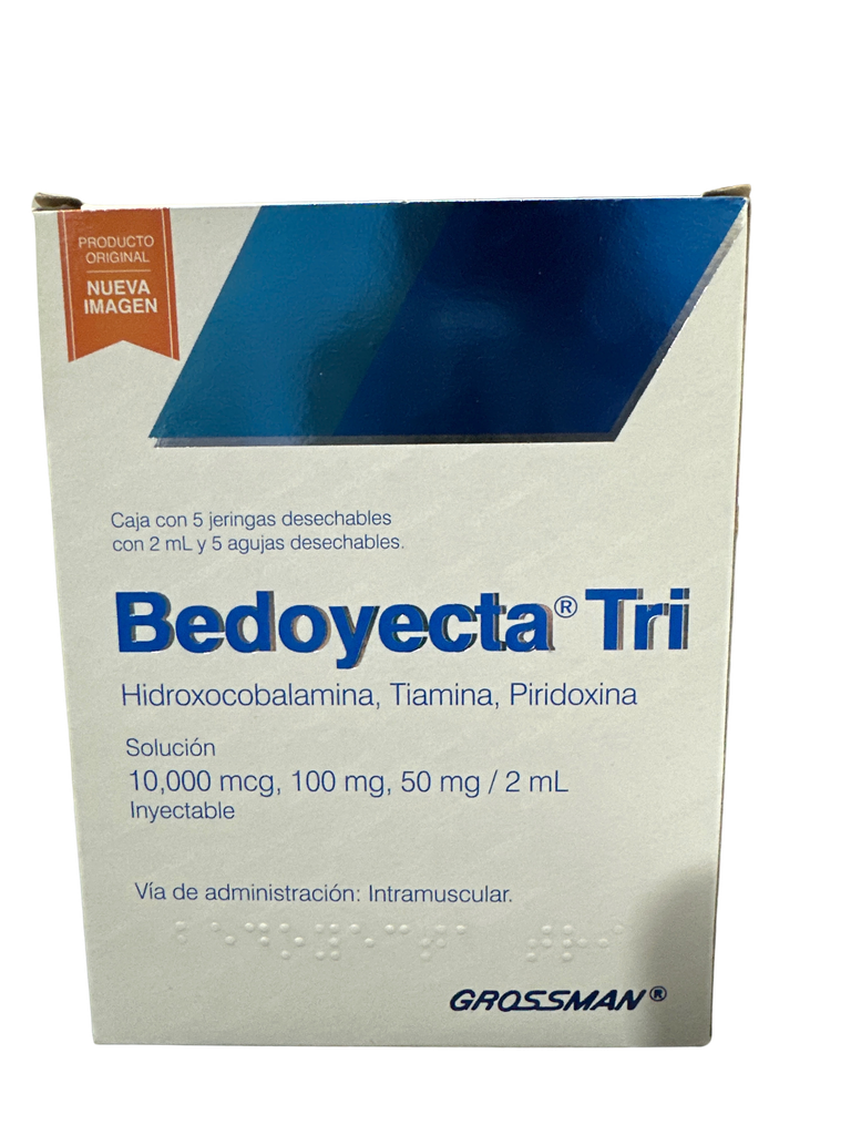 BEDOYECTA TRI 5 AMP DE JERINGAS ML (HIDROXOCOBALAMINA/VITAMINA B1/VITAMINA B6/)
