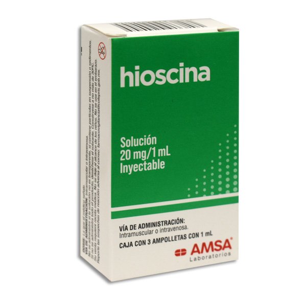 HIOSCINA  (BUTILHIOSCINA) GI IM-IV 20 MG INY C/3 AMSA