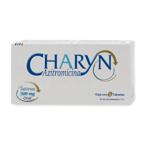 CHARYN 500 MG TAB 3. (AZITROMICINA)