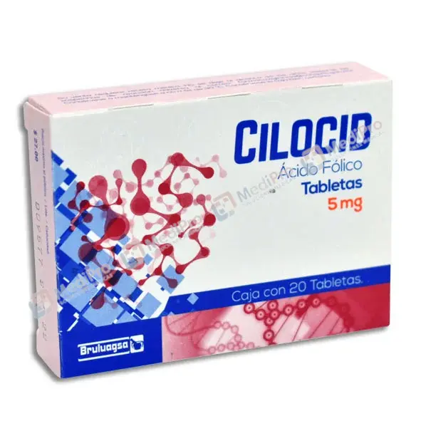 CILOCID (ACIDO FOLICO) 20 TABS DE 5 MG (ACIDO FOLICO)