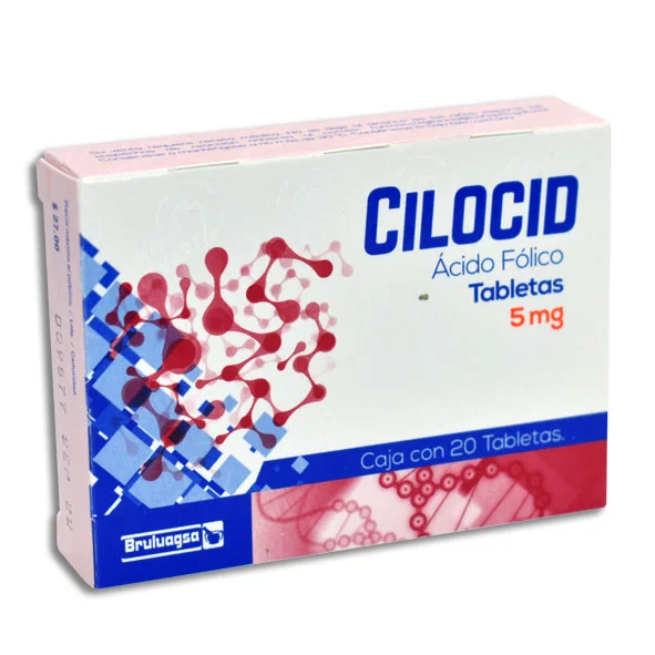 CILOCID (ACIDO FOLICO) 20 TABS DE 5 MG (ACIDO FOLICO)