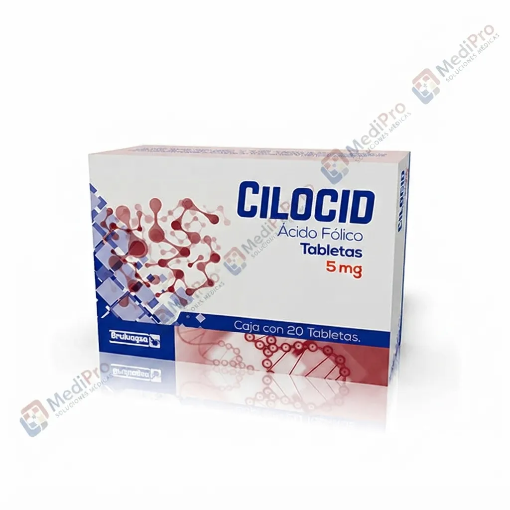 CILOCID (ACIDO FOLICO) 20 TABS DE 5 MG (ACIDO FOLICO)