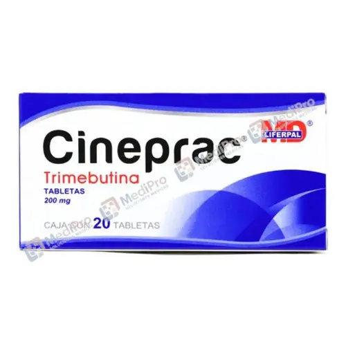 CINEPRAC TABLETAS C/20 (TRIMEBUTINA 200 MG)