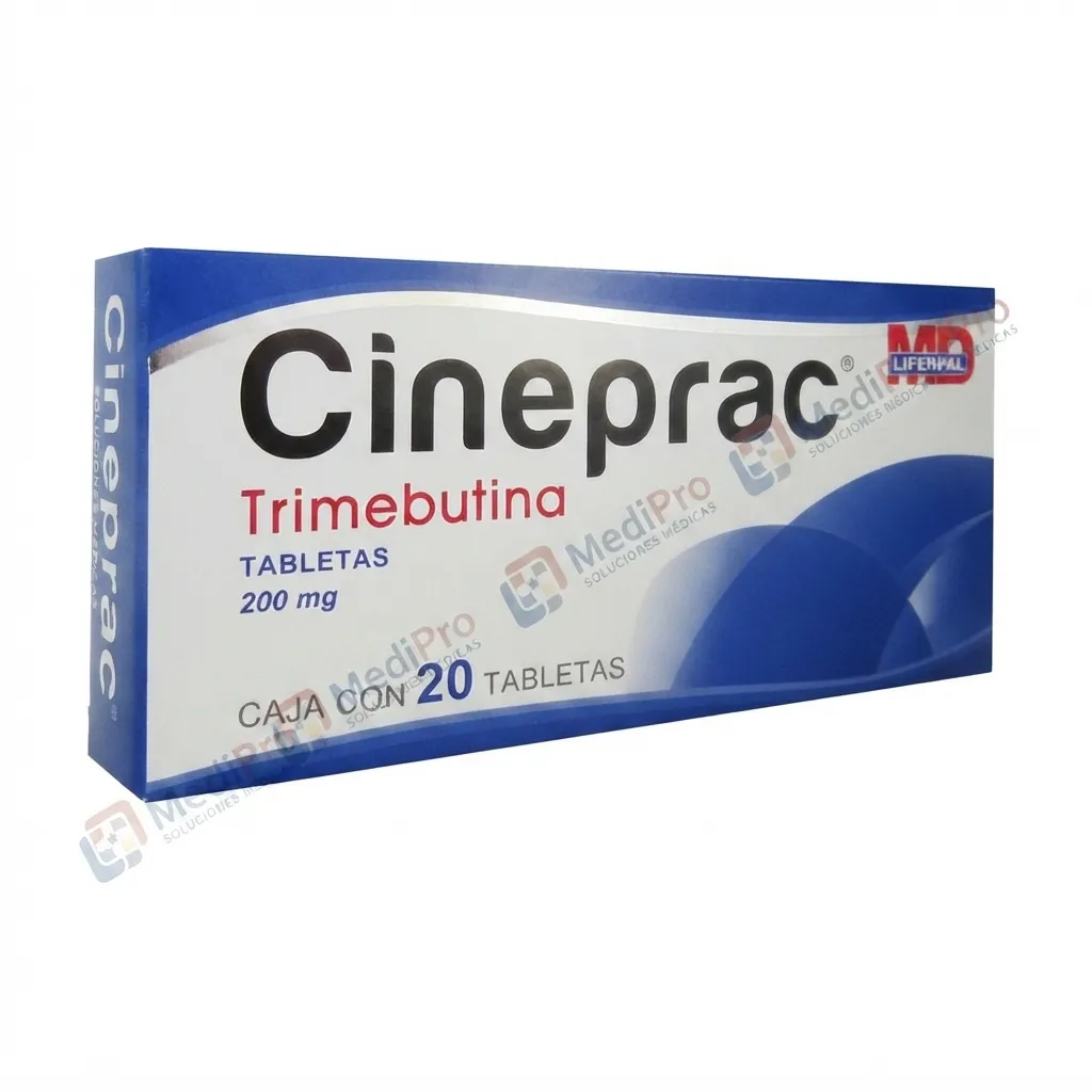 CINEPRAC TABLETAS C/20 (TRIMEBUTINA 200 MG)