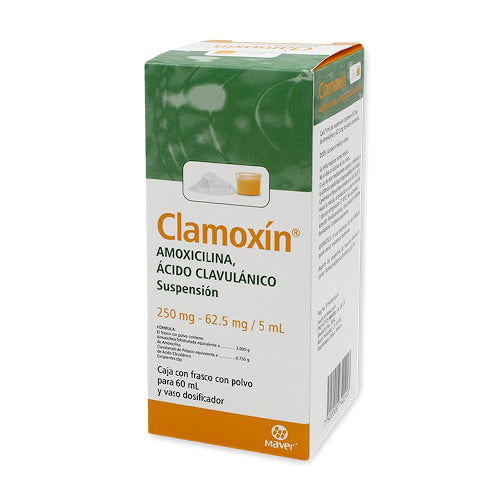 CLAMOXIN 250/62.5 MG 60 ML SUSP (AMOXICILINA / ACIDO CLAVULANICO)
