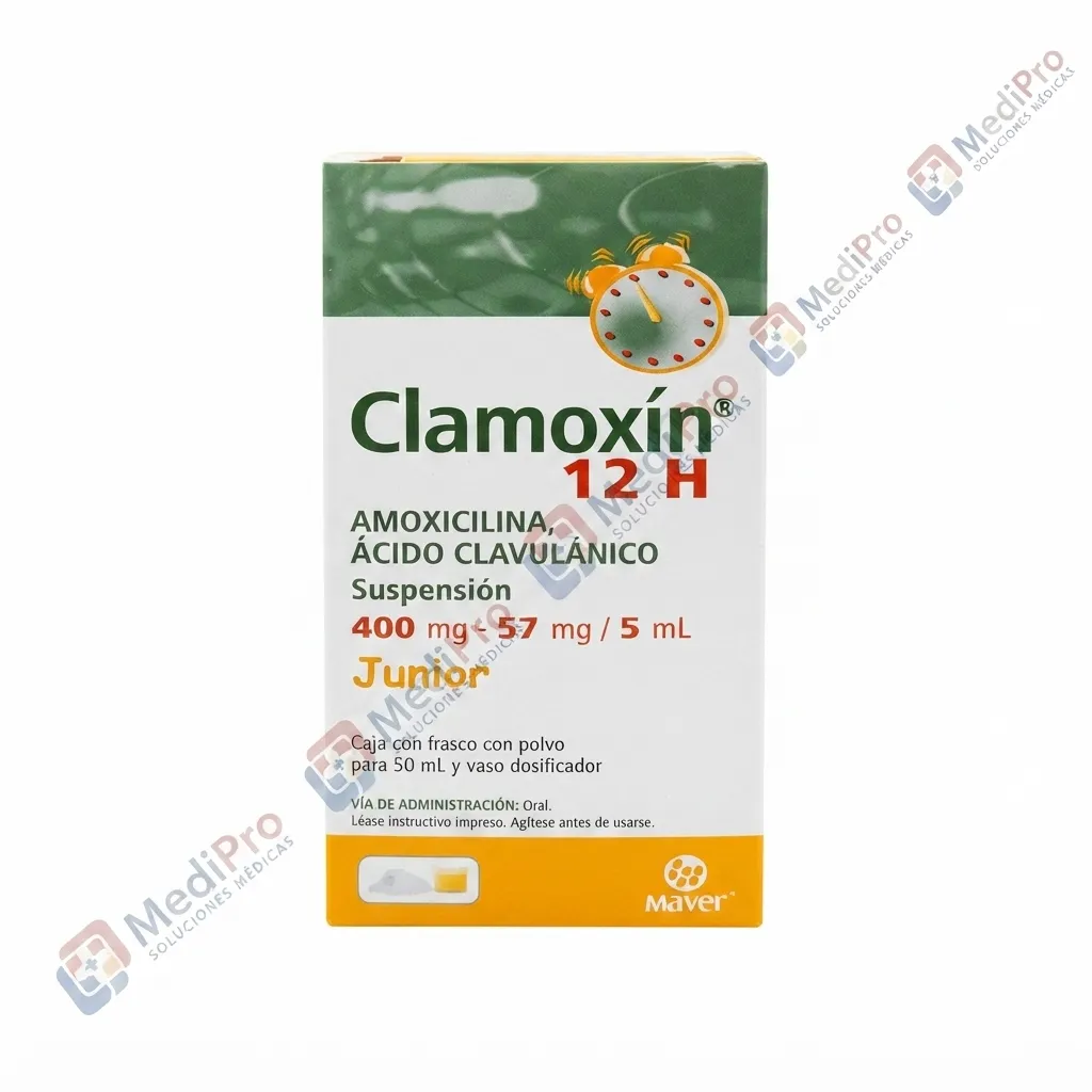 CLAMOXIN 400 MG 12HR SUSP 50 ML (AMOXICILINA AC CLAVULANICO)