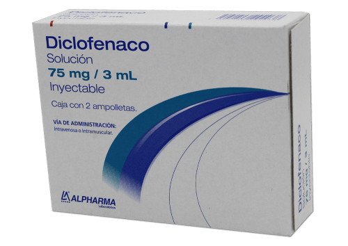 DICLOFENACO SOL INY 75 MG/3 ML C/2 AMP. ALPHARMA