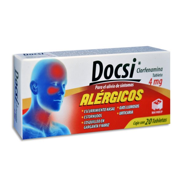 DOCSI 4 MG TAB 20 (CLORFENAMINA)