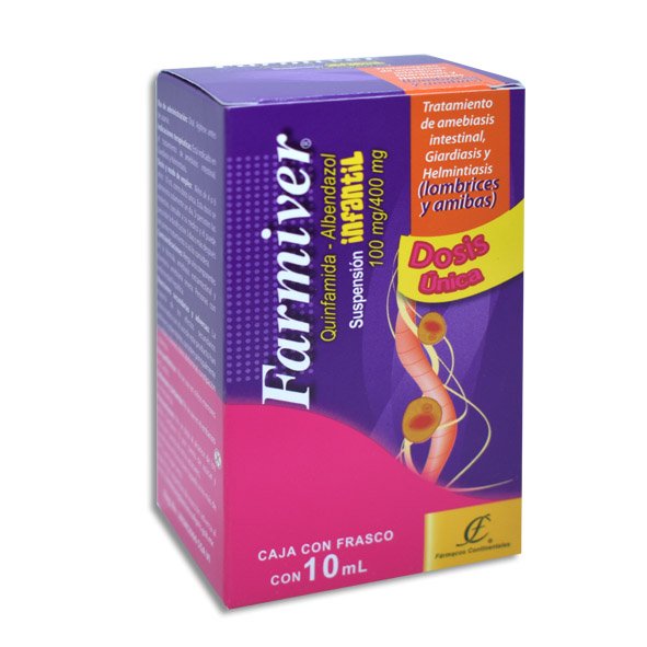 FARMIVER INF SUSP 10 ML (QUINFAMIDA ALBENDAZOL)