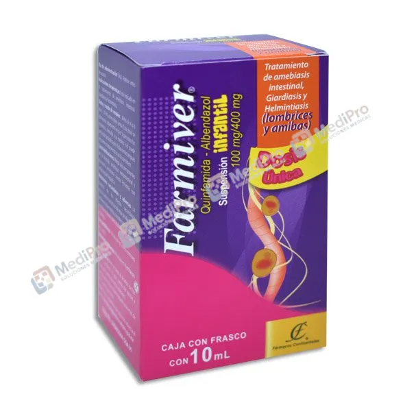 FARMIVER INF SUSP 10 ML (QUINFAMIDA ALBENDAZOL)