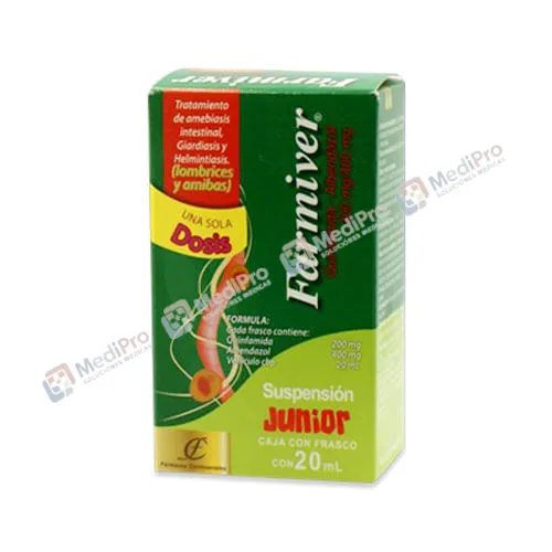 FARMIVER JUNIOR SUSP 20ML (QUINFAMIDA ALBENDAZOL)