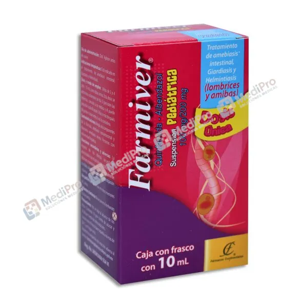 FARMIVER SUSP PED 10 ML (QUINFAMIDA ALBENDAZOL)