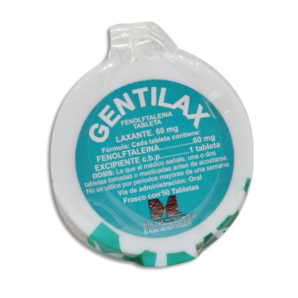 GENTILAX (FENOLFTALEINA) TAB 60 MG C/50 DR MONTFORT