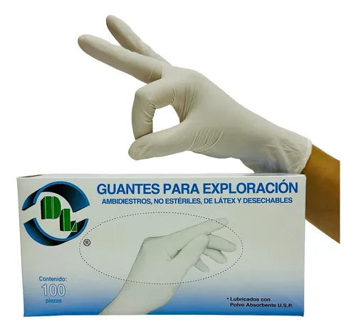 GUANTE P/EXPLORACIÓN ESTÉRIL MED C/100 AMBIDERM