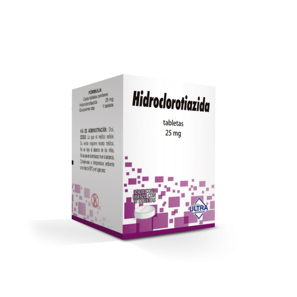 HIDROCLOROTIAZIDA 25 MG C/20 TAB ULTRA
