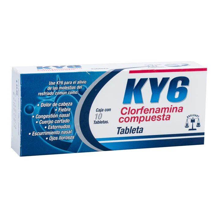 KY6 TAB 10 (CLORFENAMINA COMPUESTA)