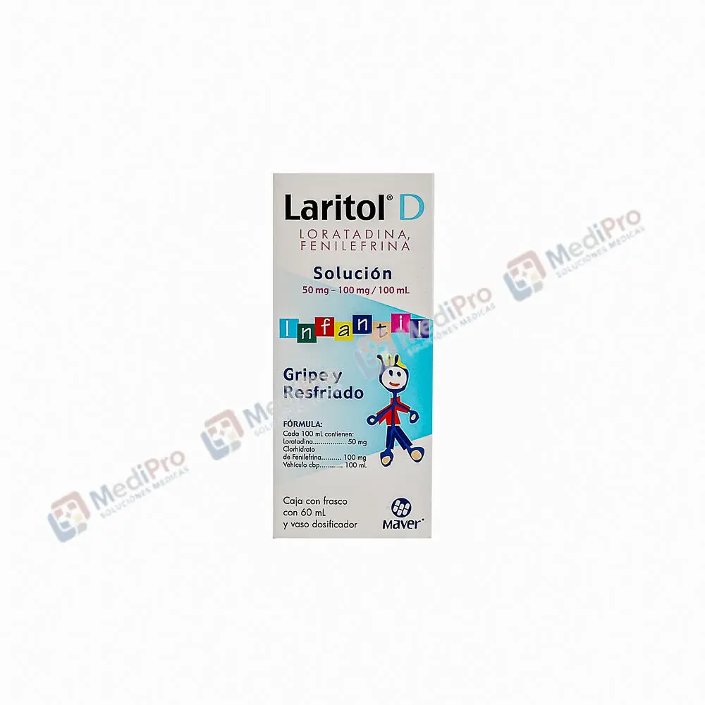 LARITOL D INFANTIL SOLUCION 60 ML (LORATADINA 50 MG FENILEFRINA600 MG. )