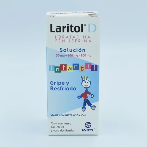 LARITOL D INFANTIL SOLUCION 60 ML (LORATADINA 50 MG FENILEFRINA600 MG. )