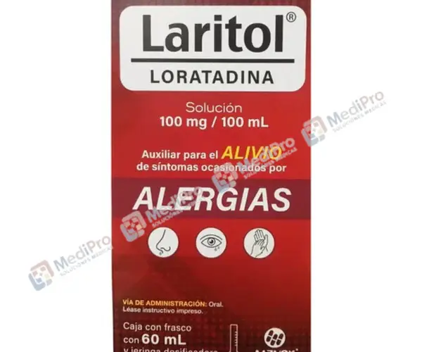 LARITOL SOLUCIÓN 60ML (LORATADINA 100MG/1MG)