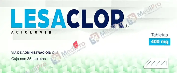 LESACLOR 35/TAB  400 MG (ACICLOVIR)