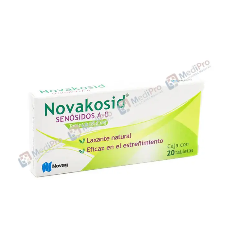 NOVAKOSID (SENOSIDOS A-B) TAB 8.6 MG C/20 NOVAG