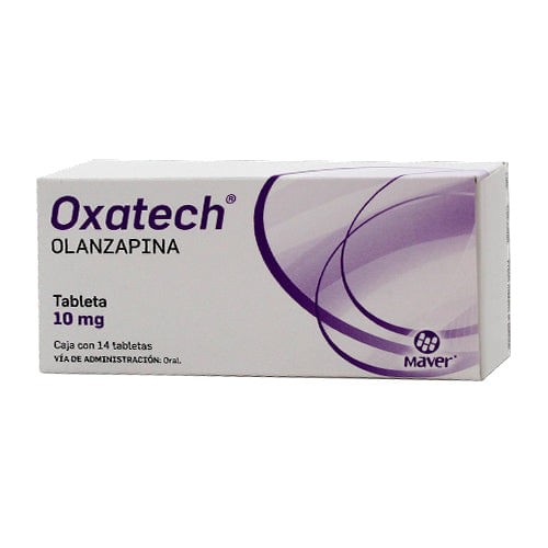 OXATECH 14 TABLETAS 10 MG (OLANZAPINA 10 MG)