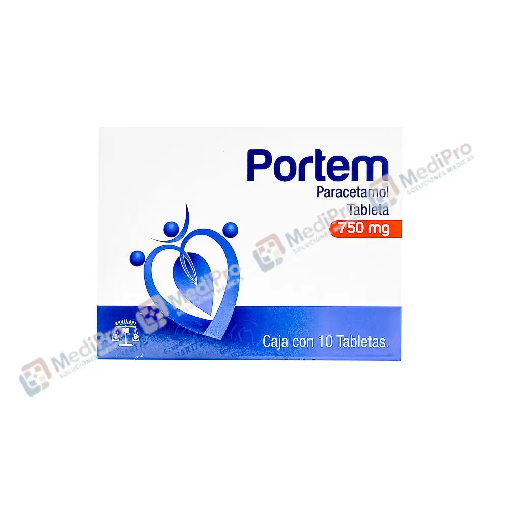 PORTEM 750 MG. C/10 TABS [PARACETAMOL].
