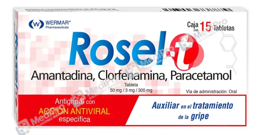 ROSEL-T TAB 15 (AMANTADINA CLORFENAMINA PARACETAMOL)