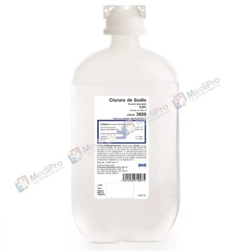 SOLUCION C-S (CLORURO DE SODIO) SOL INY 0.9% C/1000 ML FRESENIUS