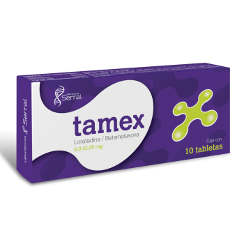 TAMEX C/10 TAB (LORATADINA / BETAMETASONA)