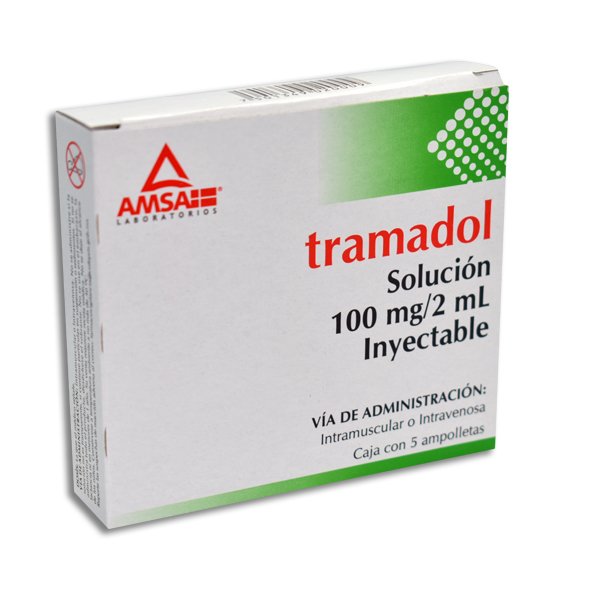 TRAMADOL SOL INY 100 MG/2 ML C/5 AMP AMSA