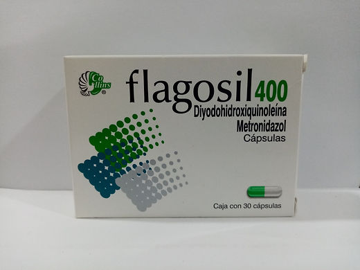 FLAGOSIL (DIYODOHIDROXI/METRONIDAZ) CAPS 200/400 MG C/30 COLLINS
