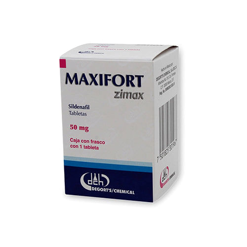 MAXIFORT ZIMAX (SILDENAFIL) TAB 50 MG C/1 DEGORTS