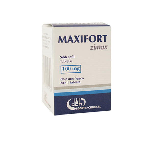 MAXIFORT ZIMAX (SILDENAFIL) TAB 100 MG C/1 DEGORTS