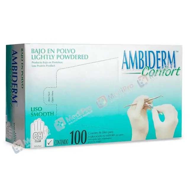 GUANTE NO ESTERIL (CH) C/100 AMBIDERM