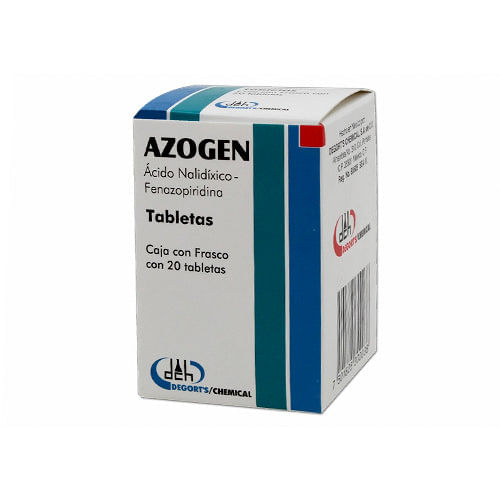 AZOGEN (AC. NALIXIL/FENAZOPIRI) TAB 500/50 MG C/20 DEGORTS