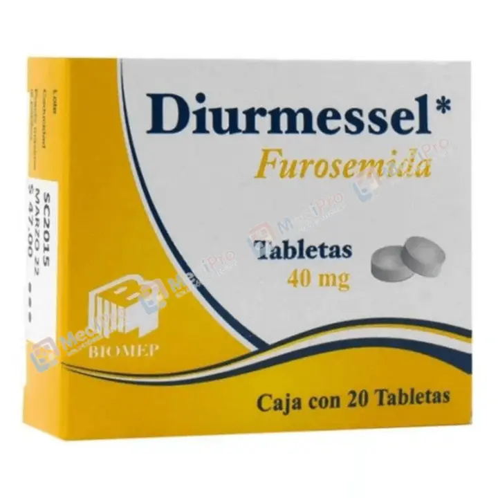 DIURMESSEL (FUROSEMIDA) TAB 40MG C/20 BIOMEP