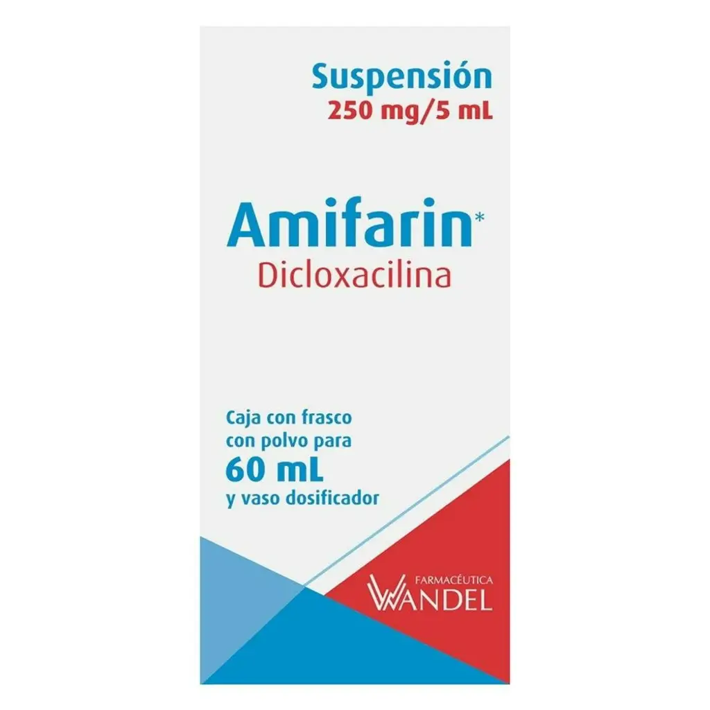 AMIFARIN (DICLOXACILINA) SUSP 250 MG /5 ML C/60 ML WANDEL