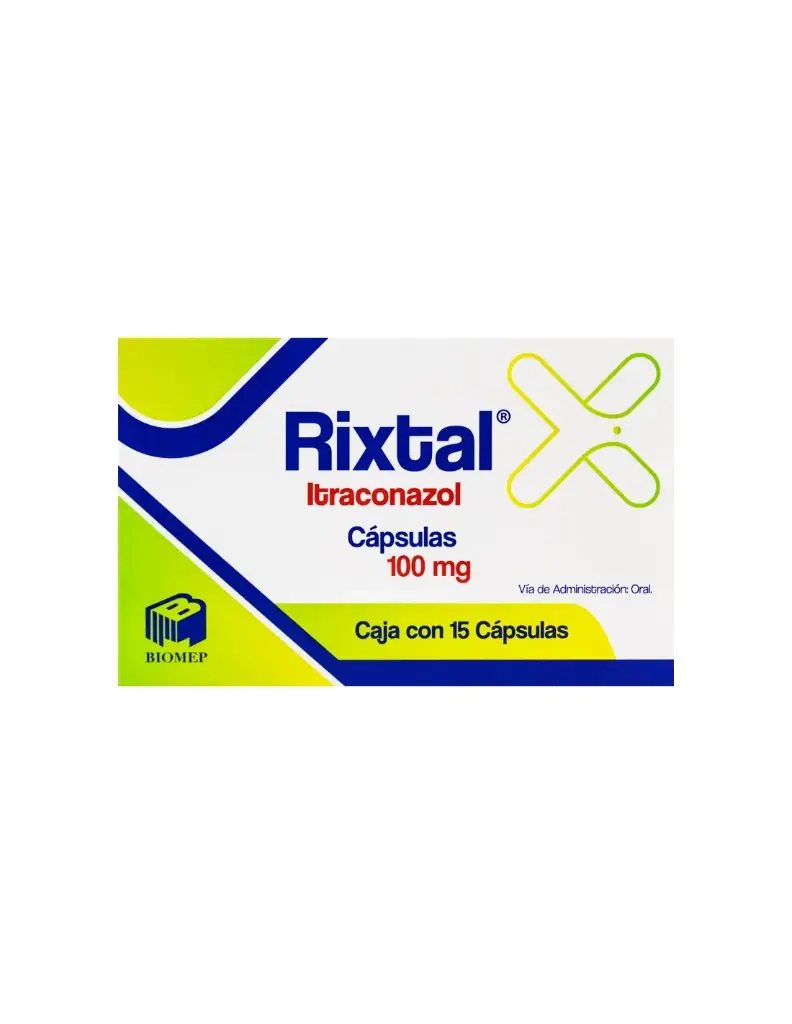 RIXTAL (ITRACONAZOL) CAPS 100 MG C/15 BIOMEP